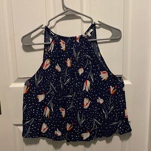 Floral tank and shorts set